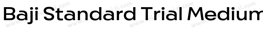 Baji Standard Trial Medium字体转换